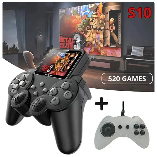 Consola de Juegos Portátil S10 de 520 Juegos con Control adicional