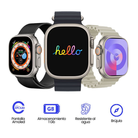 Smartwatch HELLO H14 ultra + 1GB almacenamiento