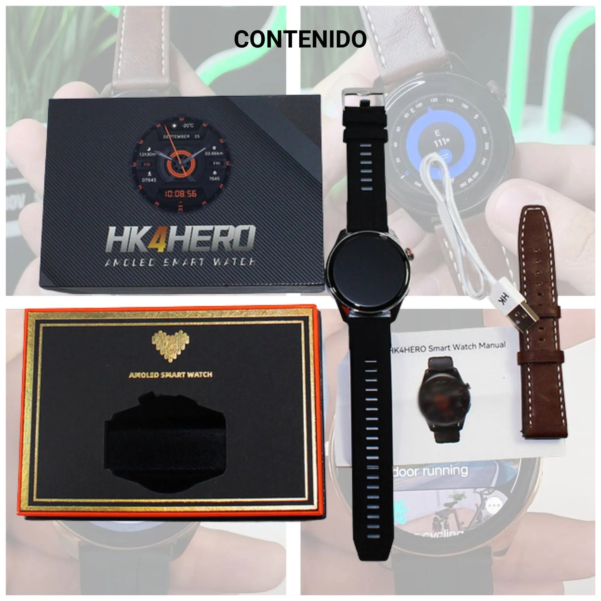 Smartwatch Deportivo HK4 Hero con Pantalla AMOLED NICOTECPERU